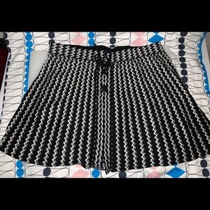 EUC Candies Chevron tie front skirt  L